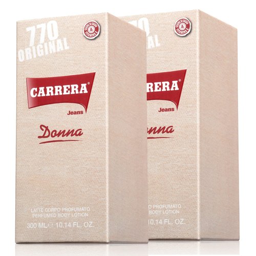 Carrera Jeans 770 Original Perfumed Body Lotion for Women, Moisturize Skin, 10.14 Fl Oz (Pack of 2)