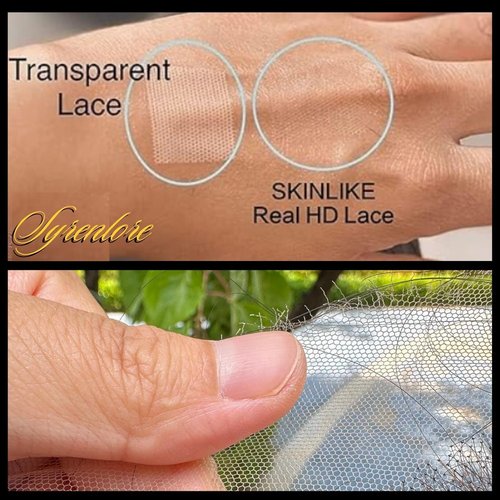 Syrenlore 2x6 Skinlike Real HD Lace Closure Only Water Wave Human Hair, 0.09mm Ultra-thin Invisible Swiss Lace Closure Kim K Wet n Wavy Curly Deep Parting Tiny Knots 13A Raw Hair Natural Black 12 Inch
