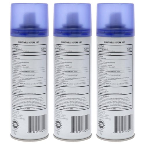 Sure Regular Scent Aerosol Antiperspirant and Deodorant - 48-Hour Protection for Men and Women - Fast Drying Spray - 6 oz (Pack of 3)