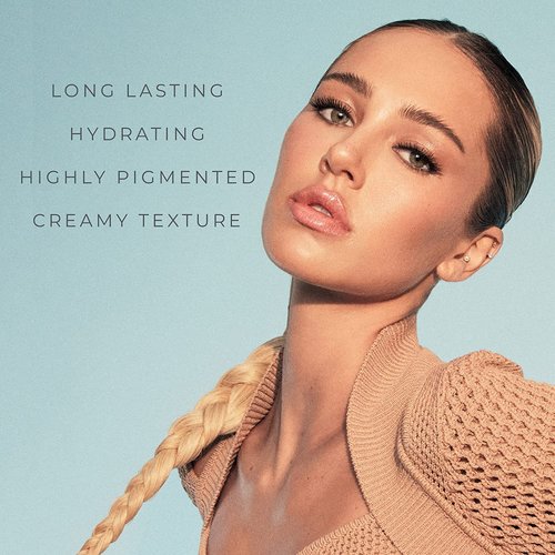 Rinna Beauty Icon Lip Kit - Birthday Suit - All-in-one Lip Kit Includes Lipstick, Lip Gloss, and Lip Liner - TRUE NUDE look - Vegan, Long-lasting, Anti-aging & Moisturizing, Cruelty-Free - 1 each
