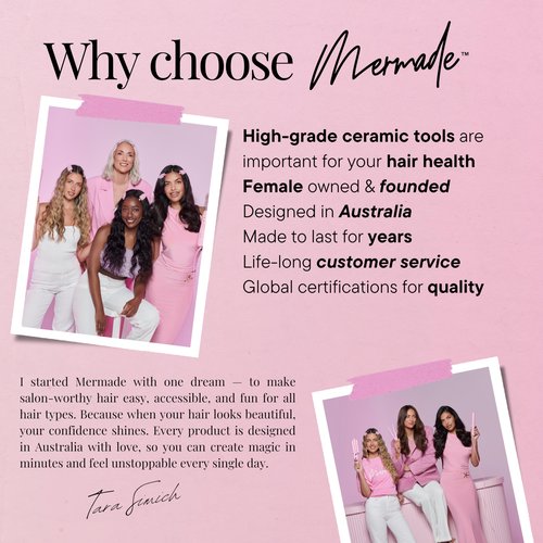Mermade Hair | 0.9" Cutie Pro Waver | Three Barrel Curling Iron for Beach Waves