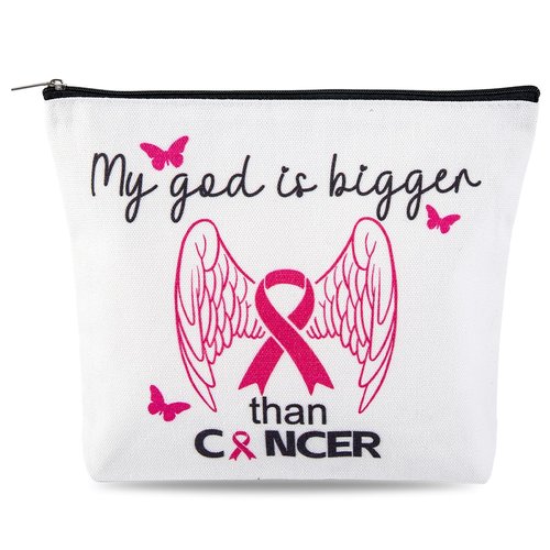 JEFBFBWE Breast Cancer Survivor Gifts For Women Cancer Care Comfort Gifts With Makeup Bag Breast Cancer Awareness Accessories (Breast Cancer 2)