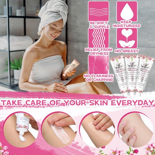 Siifert 48 Pcs Christian Body Lotions Bulk Gifts for Women Breast Cancer Awareness Gifts Inspirational Bible Verse Lotion Mini Travel Christian Religious Hand Cream for Appreciation Women Teacher Mom