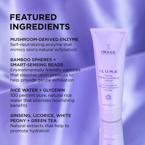 IMAGE Skincare, ILUMA Intense Brightening Cleanser, Foaming Face Wash to Exfoliate, Brighten and Boost Luminosity, 4 oz