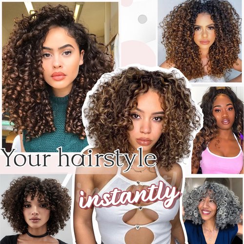 7 Packs Gogo Curl Crochet Hair for Women 12 Inch Pre-Twisted Curly Crochet Hair Pre Looped Deep Ocean Water Wave Beach Curl Crochet Braids Synthetic Braiding Hair Extensions (12 Inch, 1B/30/27)