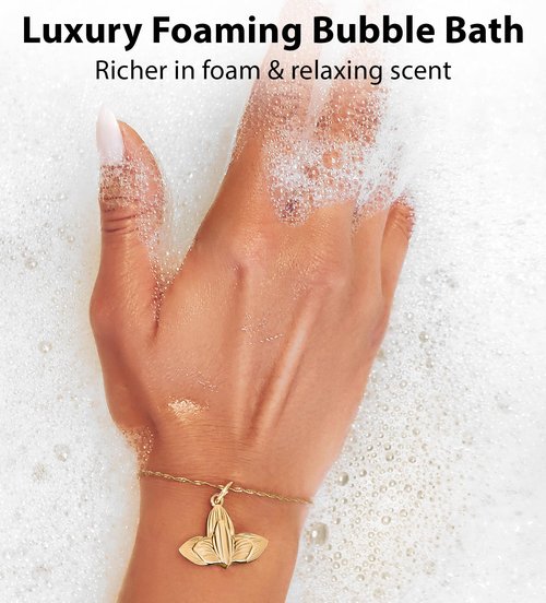 Magnesium Bubble Bath Lavender Vanilla Long Lasting Foaming Bath for Sore Muscles Epsom Salt Moisturizing Relaxing Stress Relief Spa Gift for Women