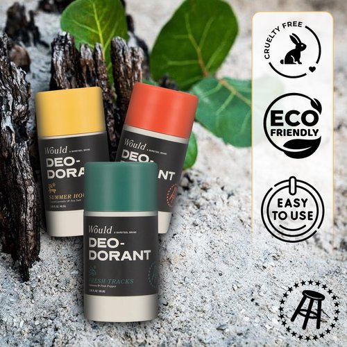 Would Aluminum Free Deodorant For Men - 2.85 Fl Oz Natural Deodorant For Men - Odor Protection, Natural Extracts, Essential Oils, Smooth Brandy & Madagascar Vanilla, 1