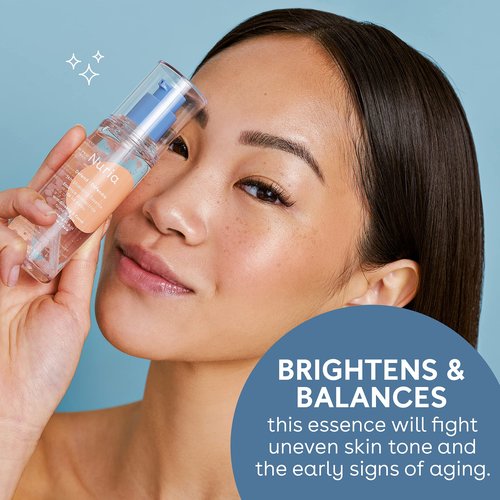 Nuria - Defend Skin Shielding Essence, Antioxidant-Rich Lightweight Face Essence with Ginseng, Carob, and Niacinamide, 50mL/1.7 fl oz