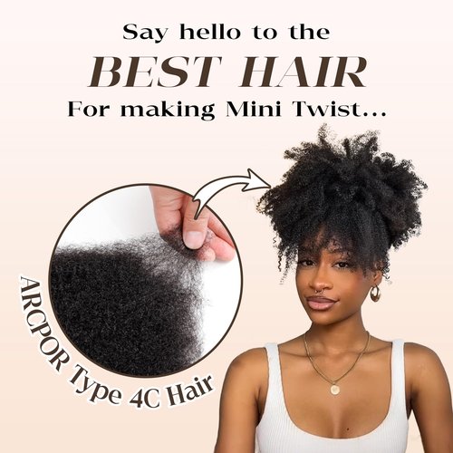 Afro Kinkys Bulk Human Hair, 12 Inch 50G/Pack Soft 4C Afro Kinky-Curly Human Hair Bulk for Twist Dreadlocks Extensions Repair Locs 99J Burgundy1 Pack (99J, 12 Inch)