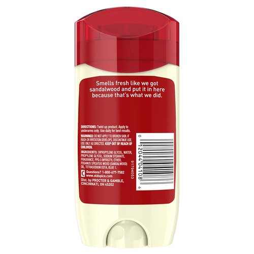 Old Spice Aluminum Free Deodorant for Men, Timber with Sandalwood Scent, 3 oz, (Pack of 3)