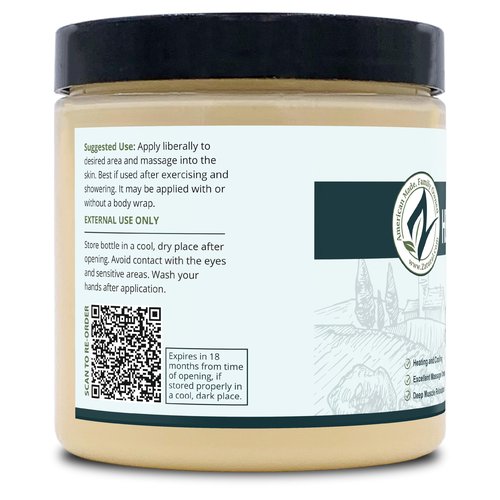 Zatural Hemp Hot Cream with Essential Oil Blend, Aloe, Hemp, and More (8oz 2-Pack)