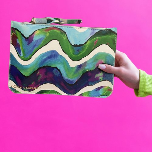 ODDS N TOTES Small Makeup Bag, Cosmetic Pouch, Passport Holder for Travel, Travel Pouch for Passport and Documents, Pouches for Purse, Casual Clutch Bag for Women, Men
