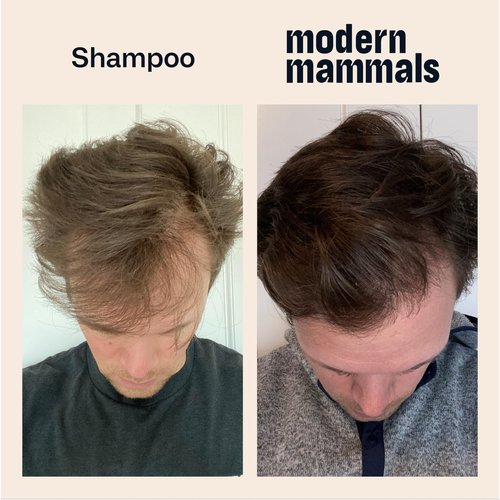 Modern Mammals Light Shampoo Bar - Minimalist Hair Care, Low Suds, Low Lather, Vegan, Sensitive Scalps, No Poo, Anti Poof, Natural Ingredients, Fragrance-Free (1 Bar + BarBag)
