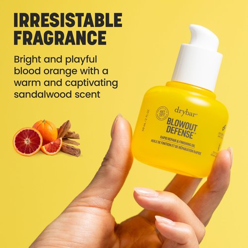 Drybar Blowout Defense Rapid Repair and Finishing Oil - Weightless Heat Protectant for Hair, Repairs Split Ends, Adds Shine for Long-Lasting Blowouts