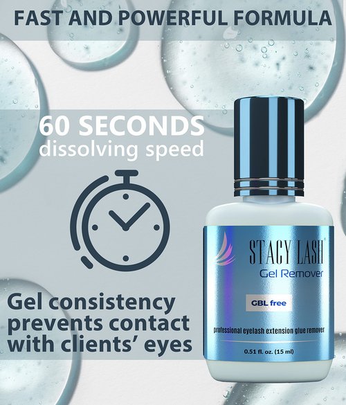 Super Bonder 15ml & Lash Remover for Eyelash Extensions 15ml / Lash Bonder for Eyelash Extensions/Locks Eyelash Glue Fumes / 60 Sec Dissolution Lash Glue Remover/Lash Extension Supplies