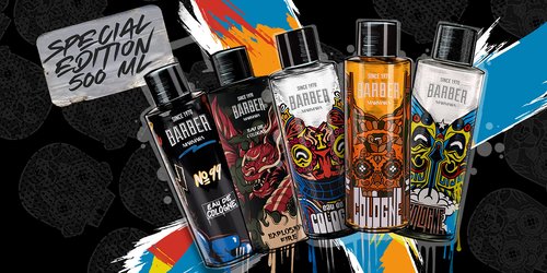 Marmara Barber Cologne - Best Choice of Modern Barbers and Traditional Shaving Fans Limited Edition Glass Bottle in Gift Box (500 ml, Gold Limited Edition)