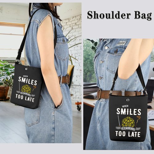 GJTIM Novelty DandD Game Dice Pouch When The Smiles It's Already Too Late Accessory Pouch Bag (SMILES CB)