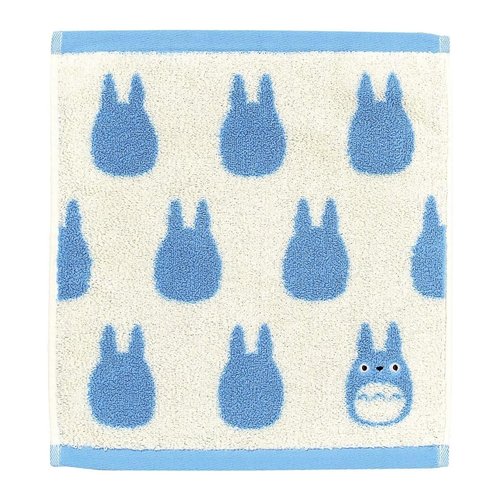 Studio Ghibli - My Neighbor Totoro - Blue Totoro, Marushin Silhouette Towel Series - Washcloth Towel