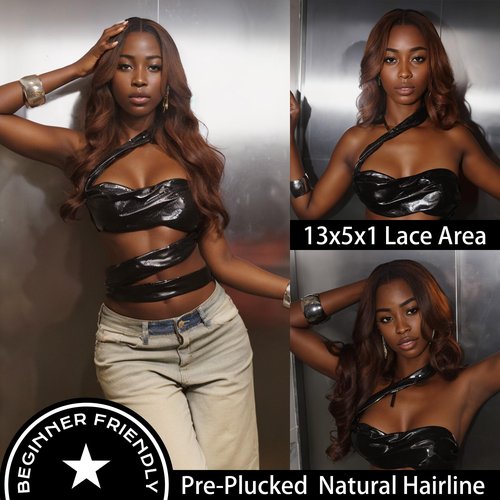 Grey Body Wave Lace Front Wig Synthetic Platinum Silver Middle Part Transparent Lace Long Curly Wig For Women