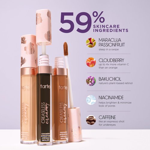 tarte creaseless creamy full-coverage concealer - 22N light neutral (light skin with a balance of warm & cool undertones) - full size