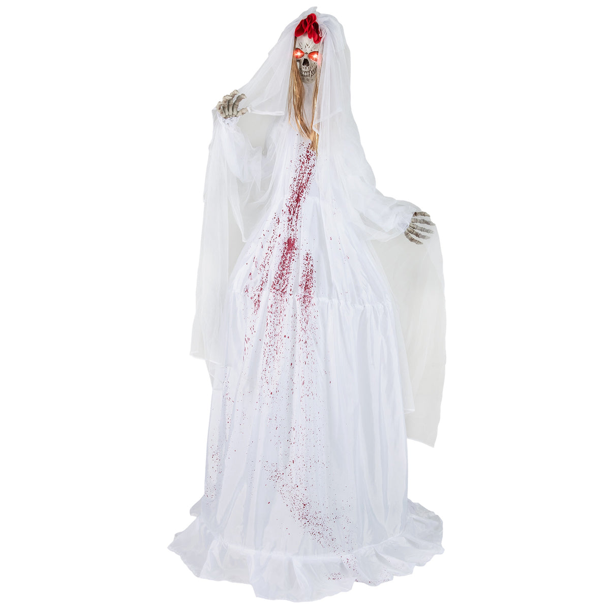 Halloween Animatronic Standing Groom 7.2 FT Haunted House Decoration - Variation of Groom