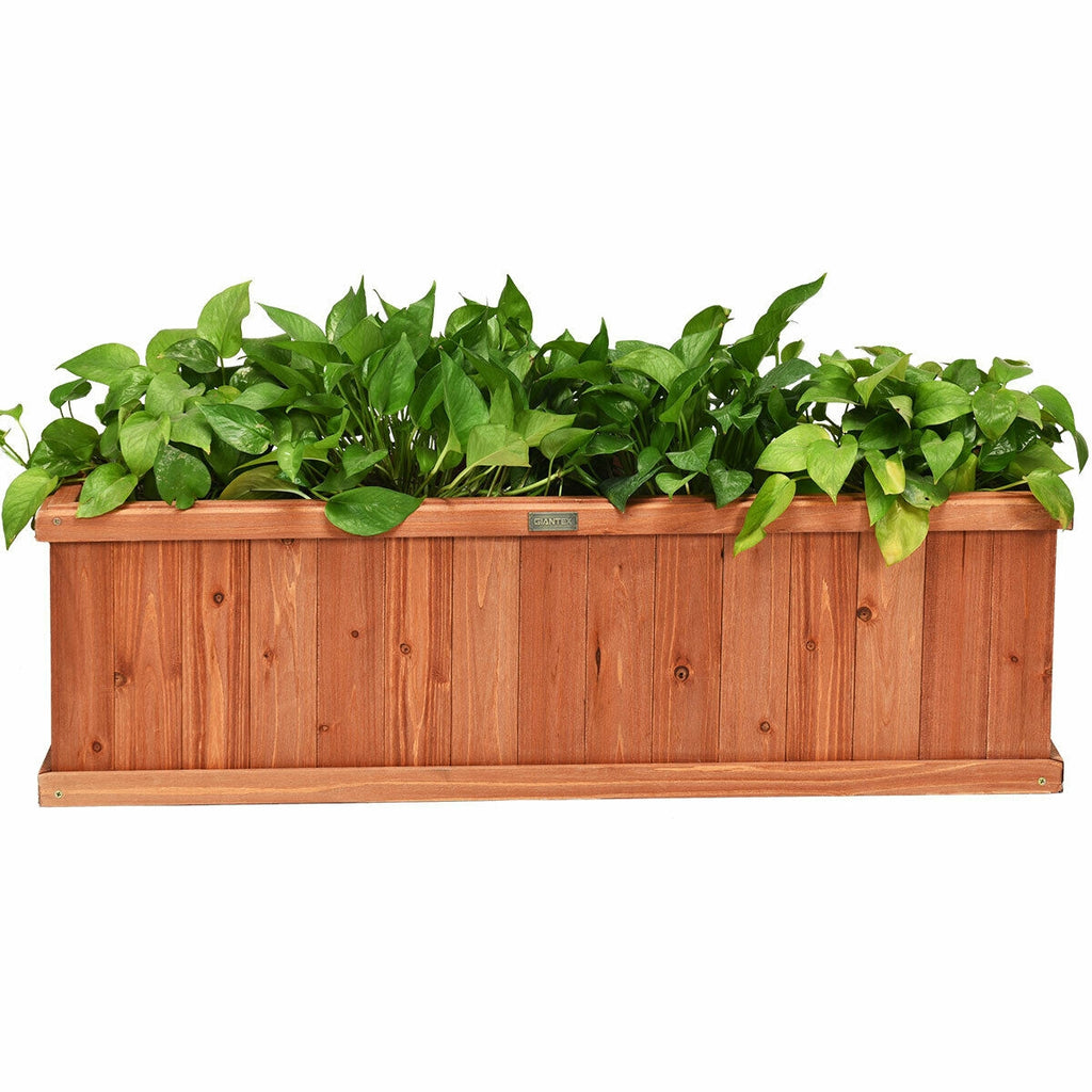 Wooden Planter Box 40 inches - Fir Garden Planter