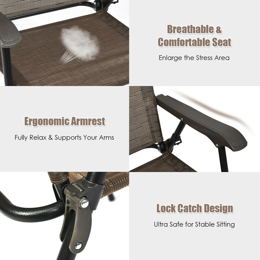 Set of 4 Patio Folding Chairs