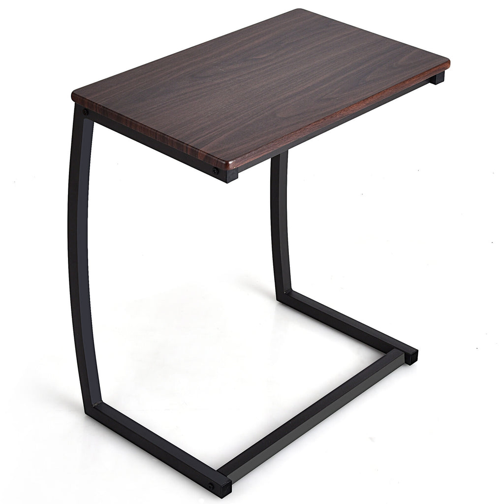 C-Shaped Sofa Side Table - Coffee