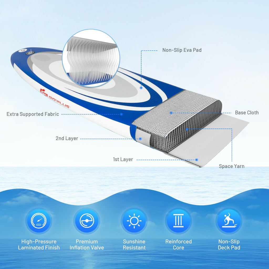 Inflatable Stand Up Paddle Board with Bag - Lightweight Body Board S