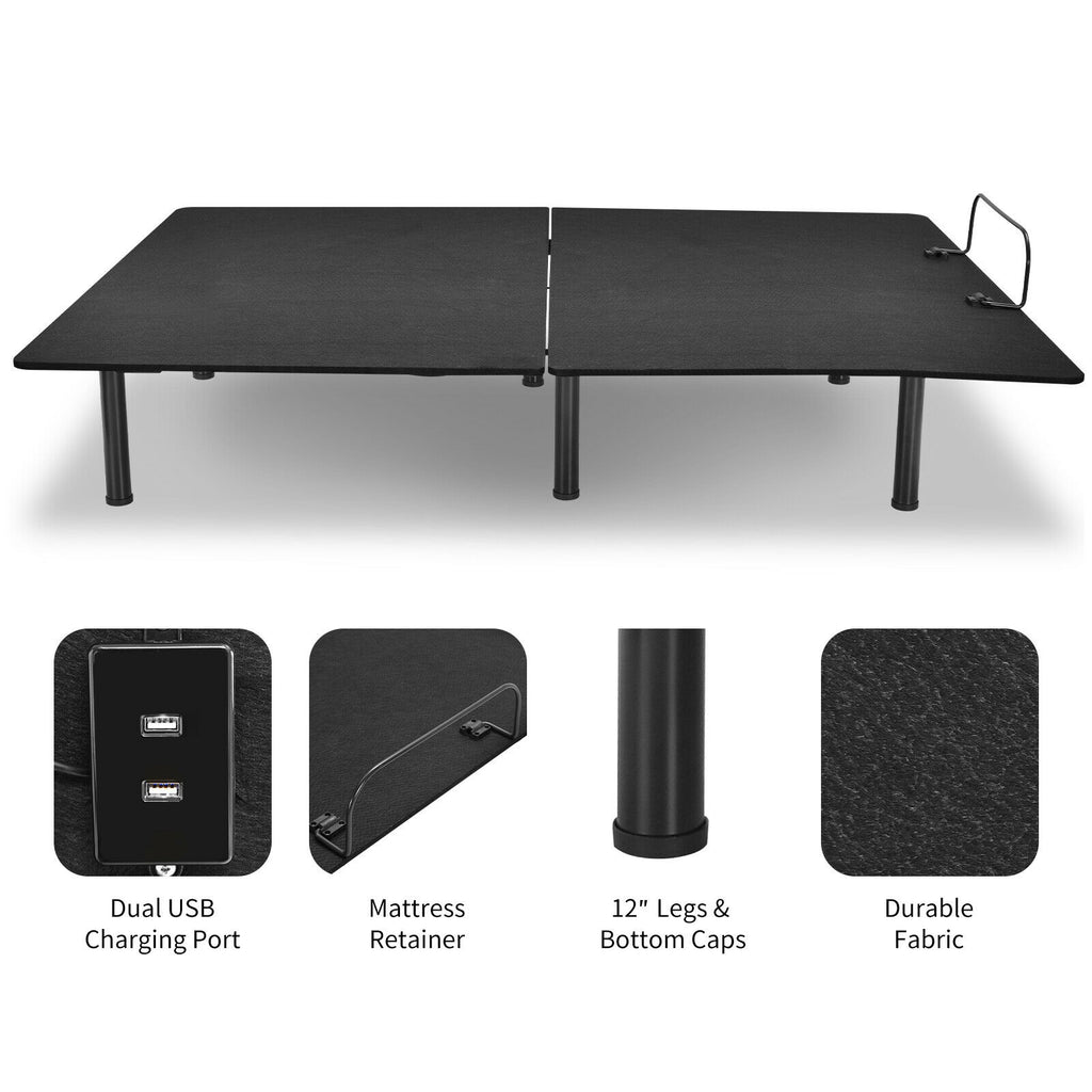 Queen Size Adjustable Bed Base with Wireless Remote – Style B