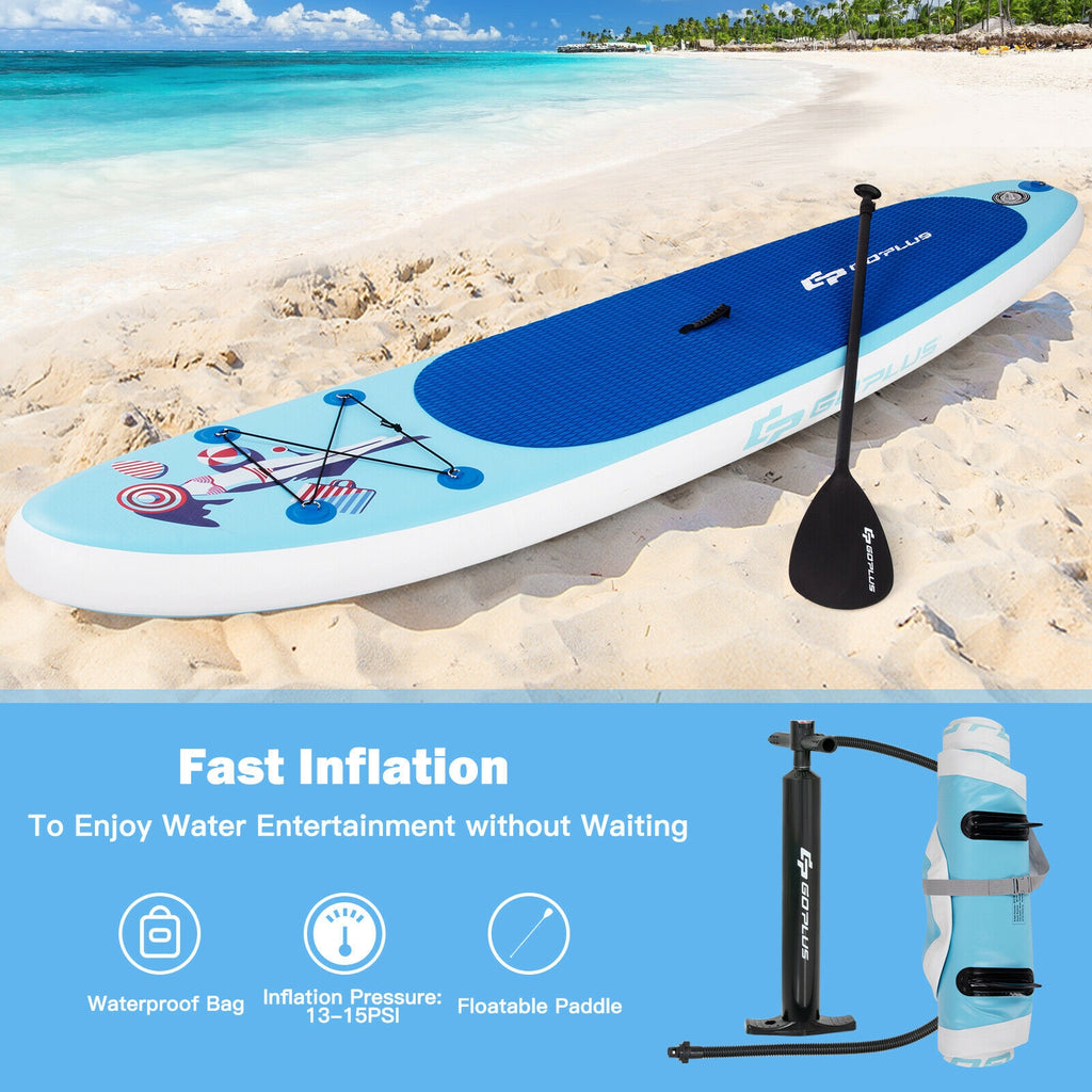 Inflatable Stand Up Paddle Board with Adjustable Paddle Pump - Lightweight Body Board