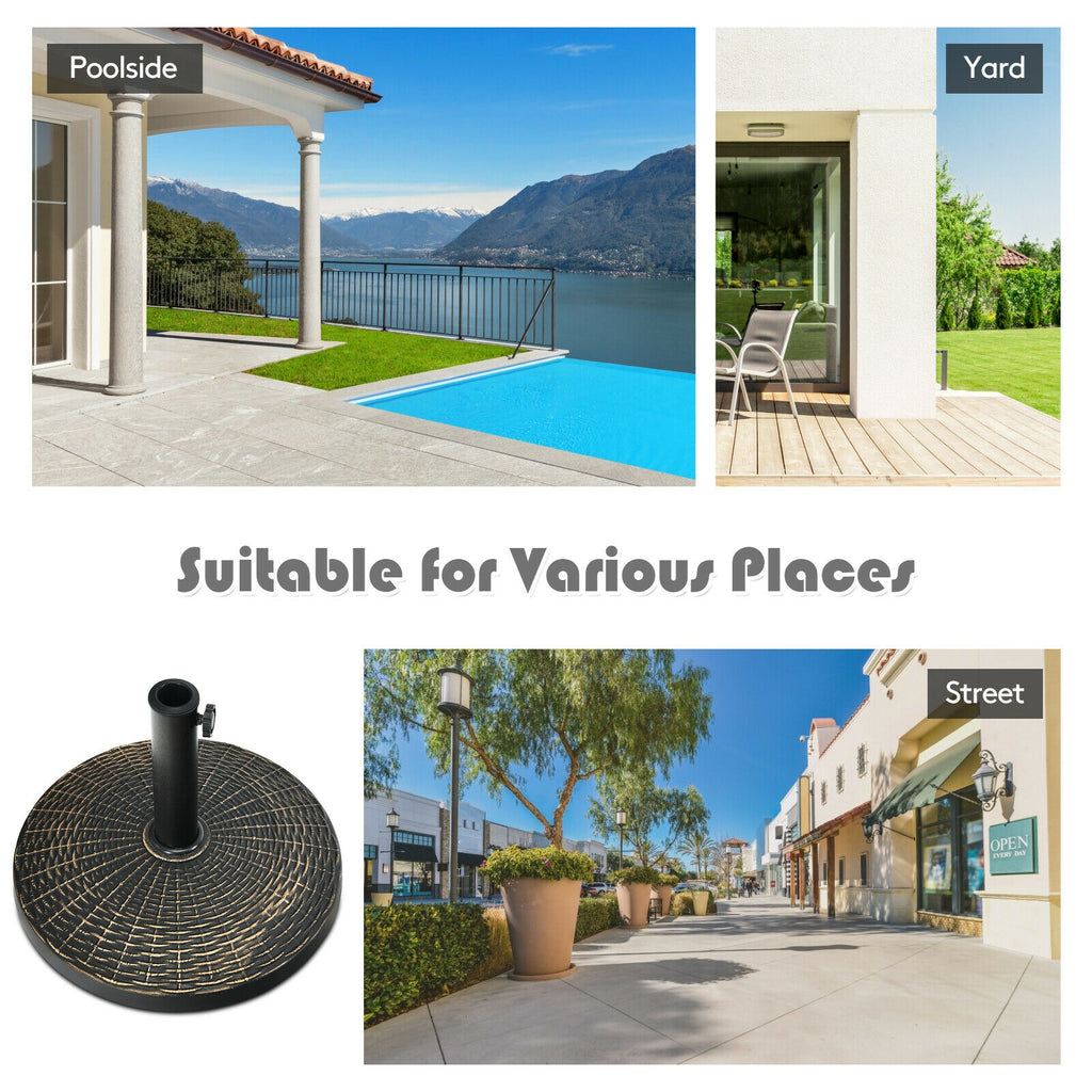 27 lb Patio Market Umbrella Base - Resin