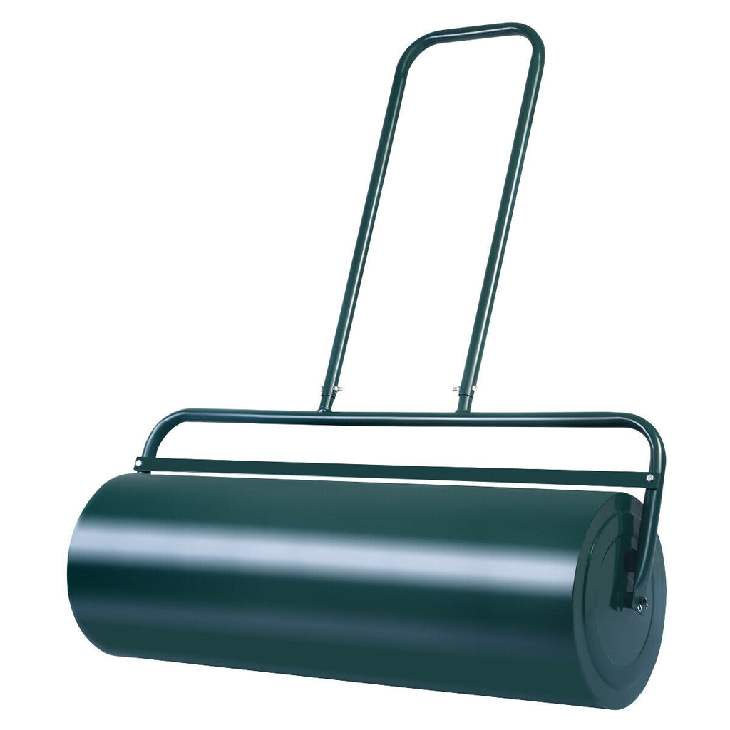 24 x 13 Inch Heavy-Duty Push Lawn Roller, Green