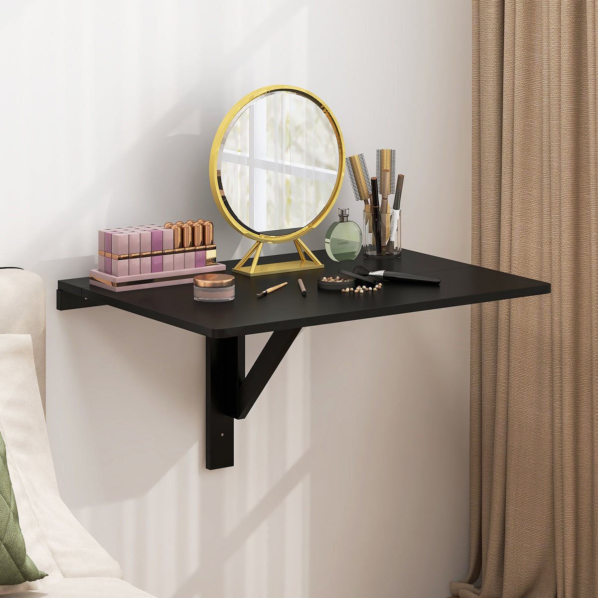 31.5 x 23.5 Inch Folding Wall Mounted Table for Small Spaces