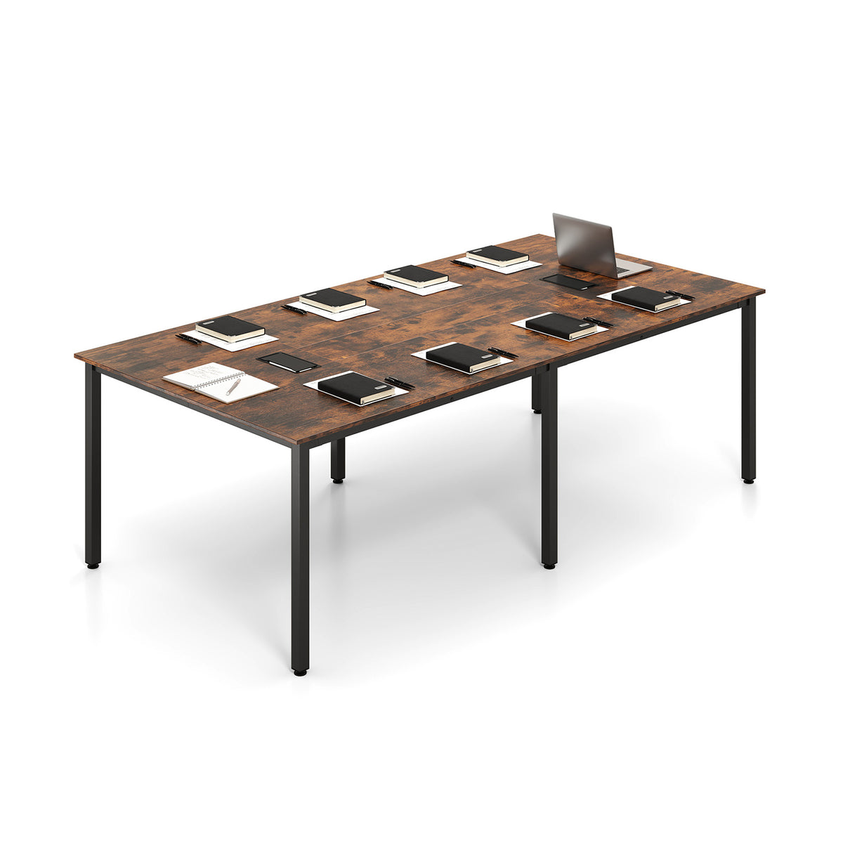 8 Feet Conference Room Table Large Meeting Seats up to 10 People