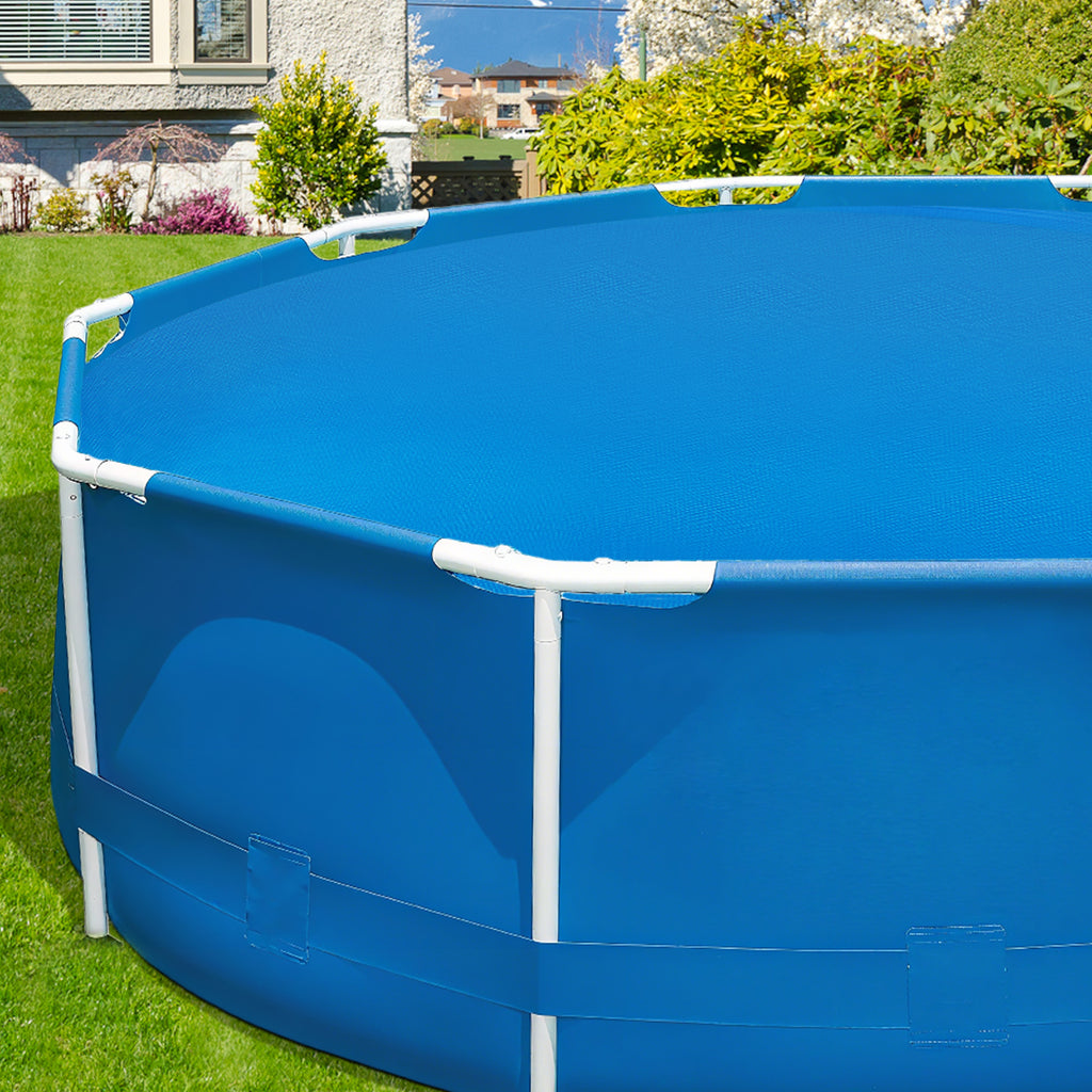 8/12 Feet Round Solar Pool Cover 12 Mil for In-Ground Above-Ground