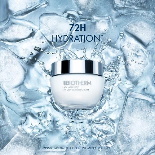 Biotherm Aquasource Hydra Barrier Cream, Lightweight And Fast-Absorbing Face Moisturizer for a Stronger Skin Barrier, with Biotech Plankton, Bio-Ceramides and Hyaluronic Acid 1.7 Fl.Oz.