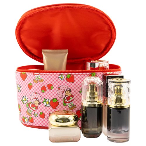 Strawberry Shortcake Makeup Bag – Makeup Organizer, Travel Toiletry Bag for Women & Girls | Cute Cosmetic Bag, Train Case for Kids, Travel Bag, Toiletry Bag for Women, Make up Storage | Ages 3+