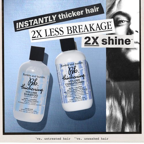 Bumble and bumble. Thickening Volumizing Shampoo | For Instant Fullness | Moisturizing | Color Safe | Straight to Wavy, 8.5 Fl Oz