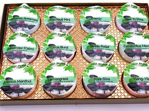 Spa Pure Shower Bombs: New SCENTS Rejuvenating Steamers Aromatherapy Tablets, Bomb, Vaporizing Steamer Soothers Bath Melt for Women, Men, Natural Organic Large Cosmetic Fizzies (12 Count) Pack of 1