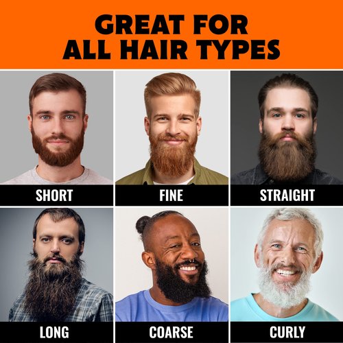 Tame The Wild Pro Beard Straightener for Men - Premium Heated Beard Brush - Anti-Scald Ionic Generator - 12 Temp Settings - LED Display - for Beards Over 2" Long