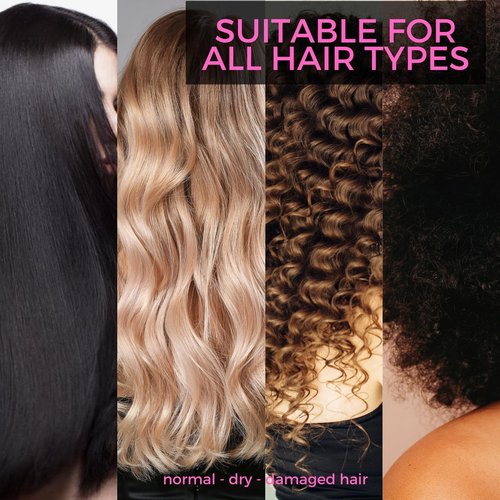 KERAZON Intensive Brazilian Hair BTX Smoothing Treatment 8oz 236ml For All Hair Types, Thermal Activated Hair Mask Damaged Hair and Long Lasting Volume And Frizz Control