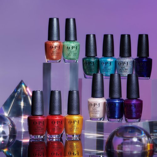 OPI Nail Lacquer, Sheer & Soft Pearl Finish Blue Nail Polish, Up to 7 Days of Wear, Chip Resistant & Fast Drying, Fall 2023 Collection, Big Zodiac Energy, Pisces the Future, 0.5 fl oz (Pack of 2)