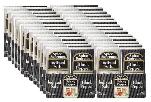 Spice Supreme Salt & Pepper Double Pack (24 - Double Packs)