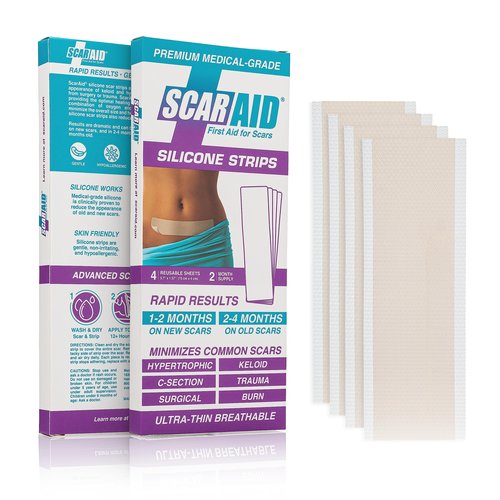 ScarAid Silicone Scar Gel Stick, Silicone Scar Gel Tape, & Silicone Scar Gel Strips