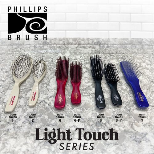 Phillips Brush Light Touch 1 and 2 Oval Cushioned Brush Combo Pack