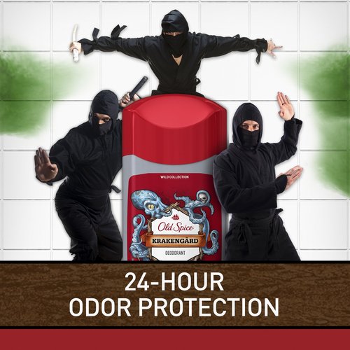 Old Spice Deodorant for Men, Krakengard Scent, Wild Collection, 3 oz, Pack of 3