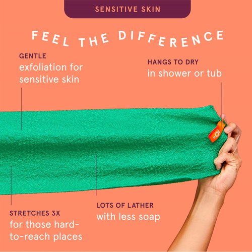Cleanlogic Daily Skincare Set for Sensitive Skin – 3 Exfoliating Body Cloths + 9 Gentle Makeup Remover Facial Pads, Soft Texture for Smoothing & Cleansing
