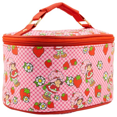 Strawberry Shortcake Makeup Bag – Makeup Organizer, Travel Toiletry Bag for Women & Girls | Cute Cosmetic Bag, Train Case for Kids, Travel Bag, Toiletry Bag for Women, Make up Storage | Ages 3+