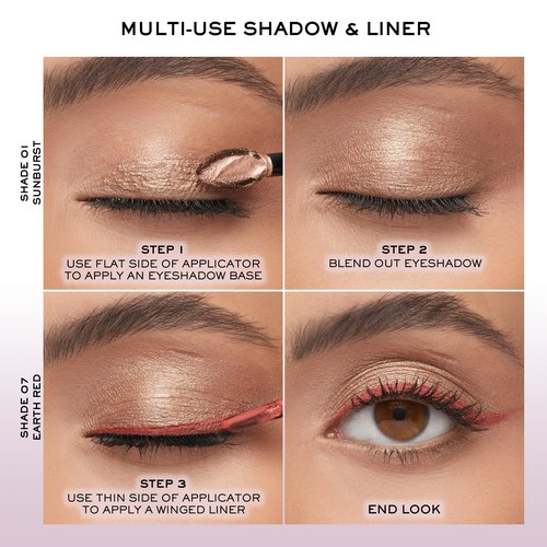 Lancôme Idôle Tint Long Wear Liquid Eyeshadow & Eyeliner - Multi-Use Eye Makeup in Shimmery & Matte Finishes - Buildable Color & Up to 16H of Wear - 06 Canyon Clay: Cool Rose Matte
